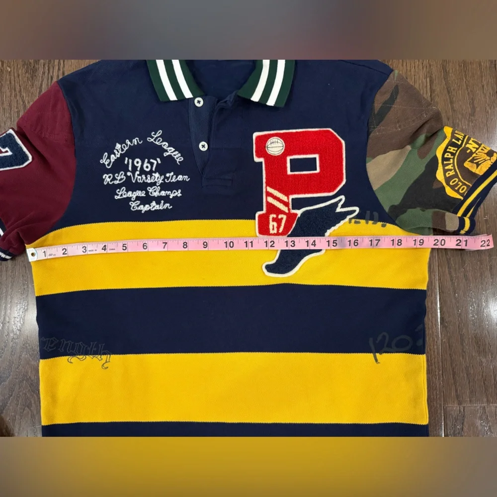 Polo Ralph Lauren P Wing Camo Rugby Short Sleeve Polo Shirt Size XS - Picture 4 of 14